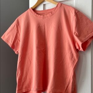 L.L. Bean Women's Cotton Tee in Coral